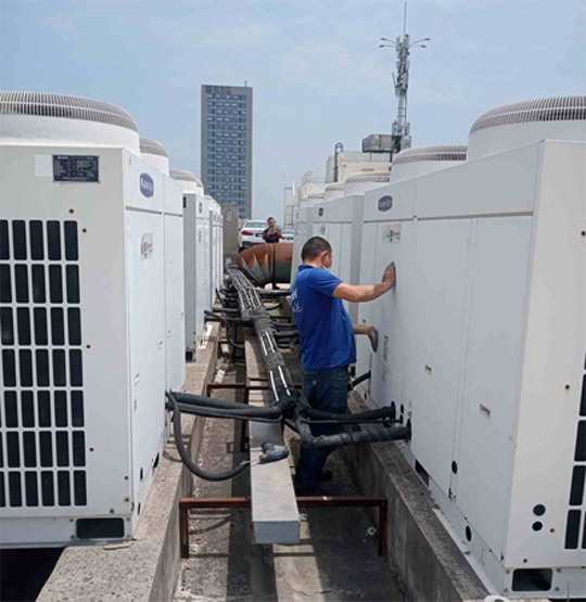 滨江中央空调制热和不制冷系统维修方法